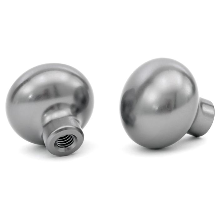 Land Rover Defender TD5 vent knobs by Optimill in grey